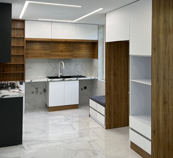 طراحی و ساخت و اجرای کابینت مدرن آشپزخانه